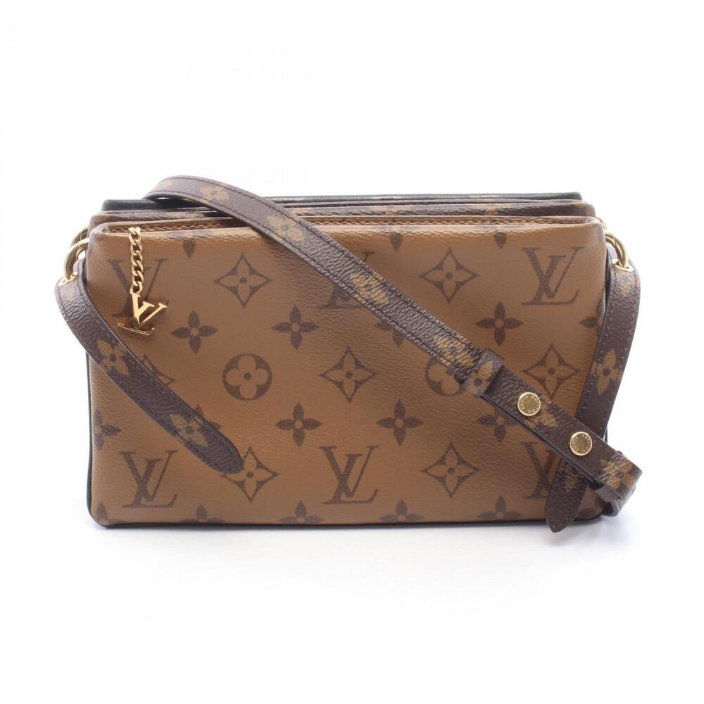 Louis Vuitton LOUIS VUITTON Pochette LV 3 Shoulder Bag Handbag Coated Canvas ...